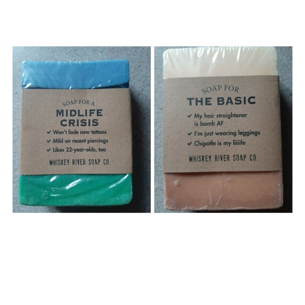 2 New Bars of Whiskey River Soap Co. Kumquat Tree & Pumpkin Spice